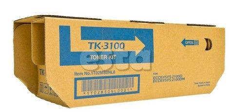คาร์ทริจต์โทเนอร์คิโอเซร่าสีดํา TK-3100 สําหรับโทเนอร์คิโอเซร่า M3040DN / M3540DN