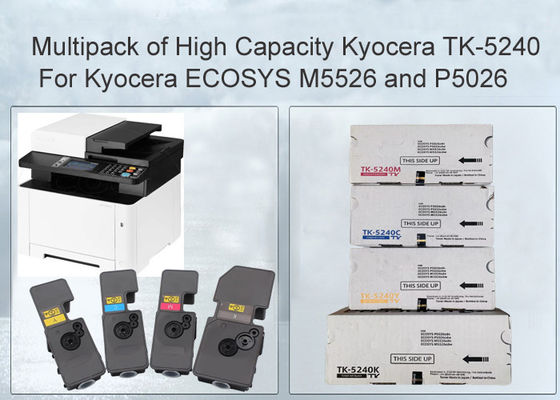 ชุดตลับหมึกโทนเนอร์สีทั่วไป Kyocera TK-5240 สำหรับ Kyocera ECOSYS M5526 และ P5026