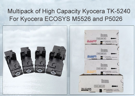ชุดตลับหมึกโทนเนอร์สีทั่วไป Kyocera TK-5240 สำหรับ Kyocera ECOSYS M5526 และ P5026