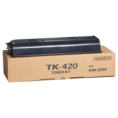 สีดําผลิต 15000 หน้า คิโอเซรา Ecosys Toner Cartridge TK420 สําหรับเครื่องพิมพ์ KM2550