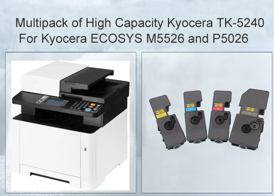 ตลับหมึกพิมพ์เลเซอร์ Kyocera TK-5240 CMYK Multipack สำหรับเครื่องพิมพ์ Kyocera Ecosys M5526cdw
